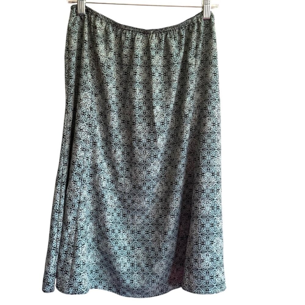 Rena Rowan Green Patterned Maxi Skirt